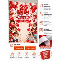 29 Ekim Cumhuriyet Bayramı Branda Pano – Model 2