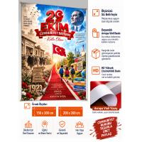 29 Ekim Cumhuriyet Bayramı Branda Pano – Model 4