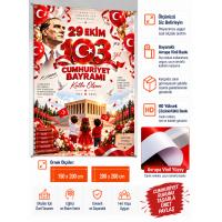 29 Ekim Cumhuriyet Bayramı Branda Pano – Model 7