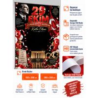 29 Ekim Cumhuriyet Bayramı Branda Pano – Model 8