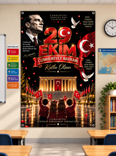 29 Ekim Cumhuriyet Bayramı Branda Pano – Model 10