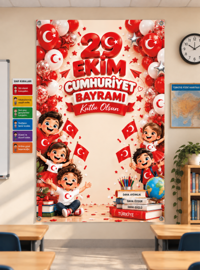 29 Ekim Cumhuriyet Bayramı Branda Pano – Model 2