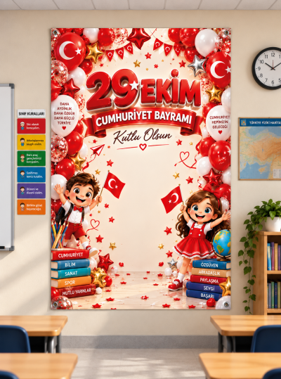29 Ekim Cumhuriyet Bayramı Branda Pano – Model 5