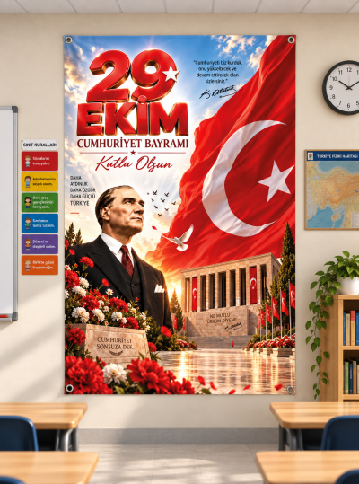 29 Ekim Cumhuriyet Bayramı Branda Pano – Model 6