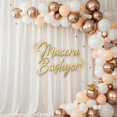 Macera Başlıyor Okula Dönüş Fotoğraf Panosu – Beyaz Gold